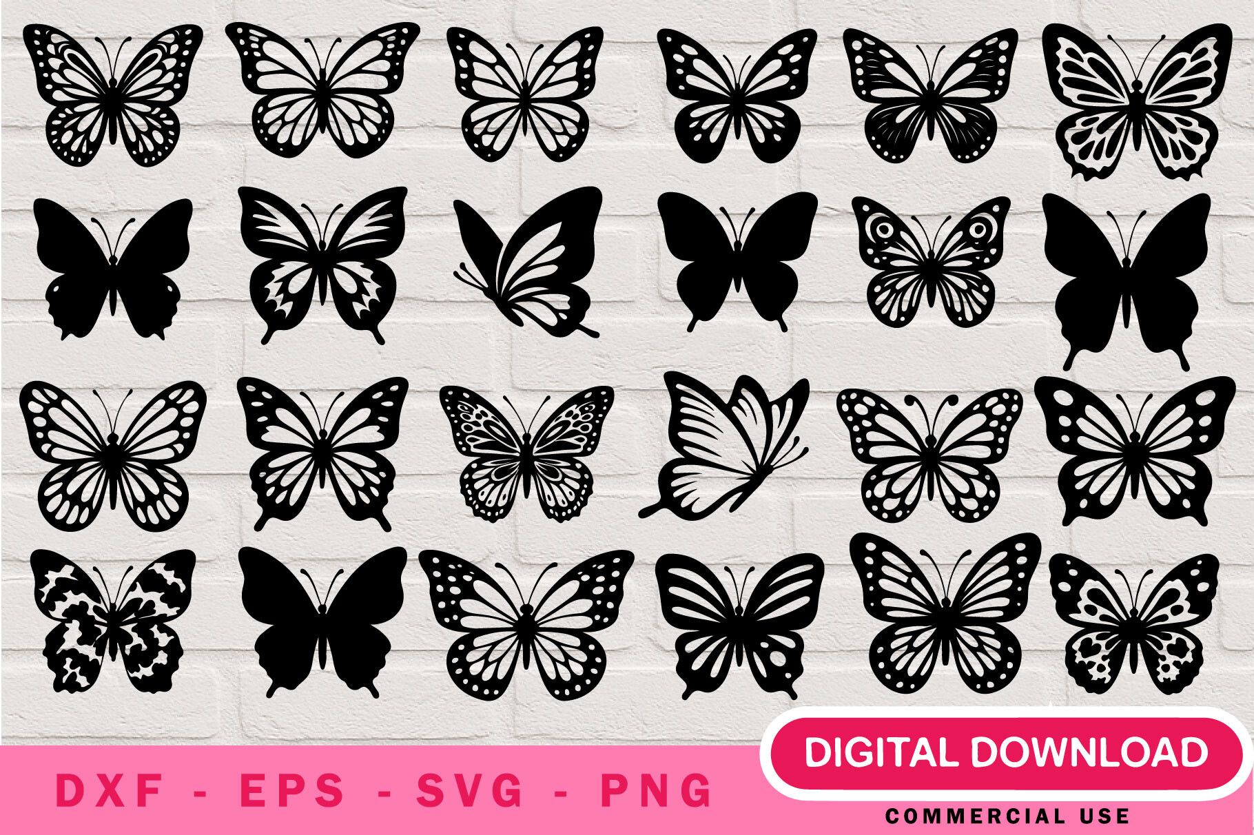 Fluttering Butterfly SVG Pack