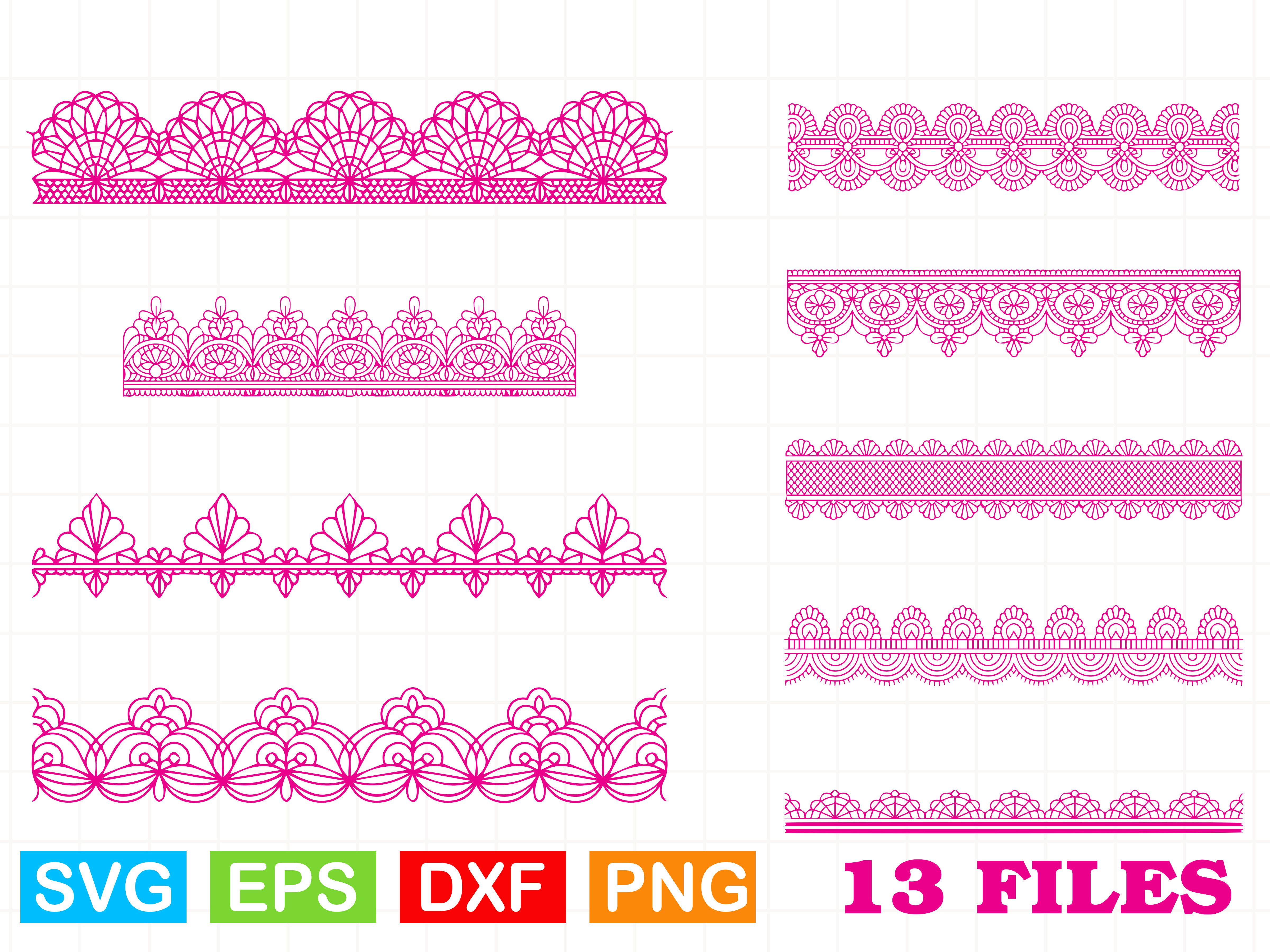 Lace Border Svg Bundle