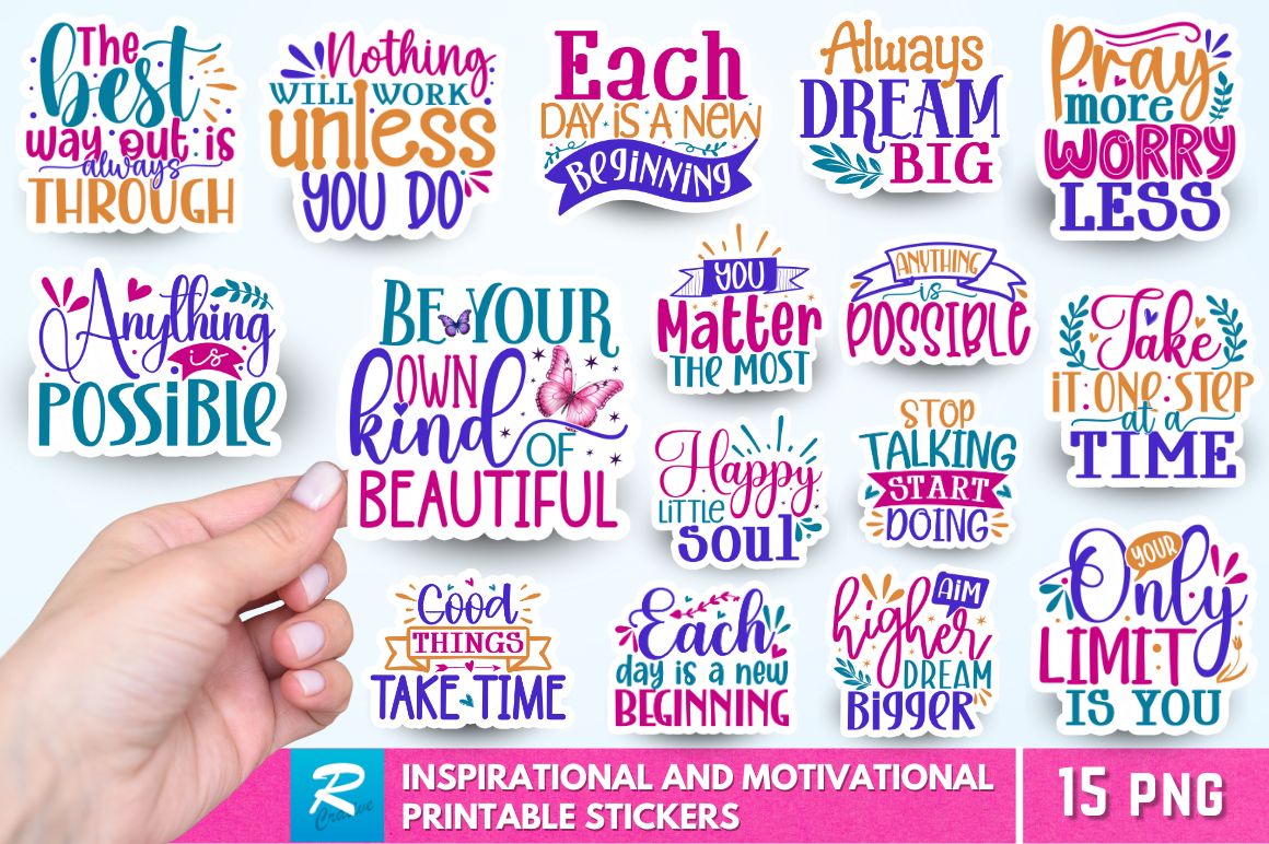 Motivational Stickers Bundle