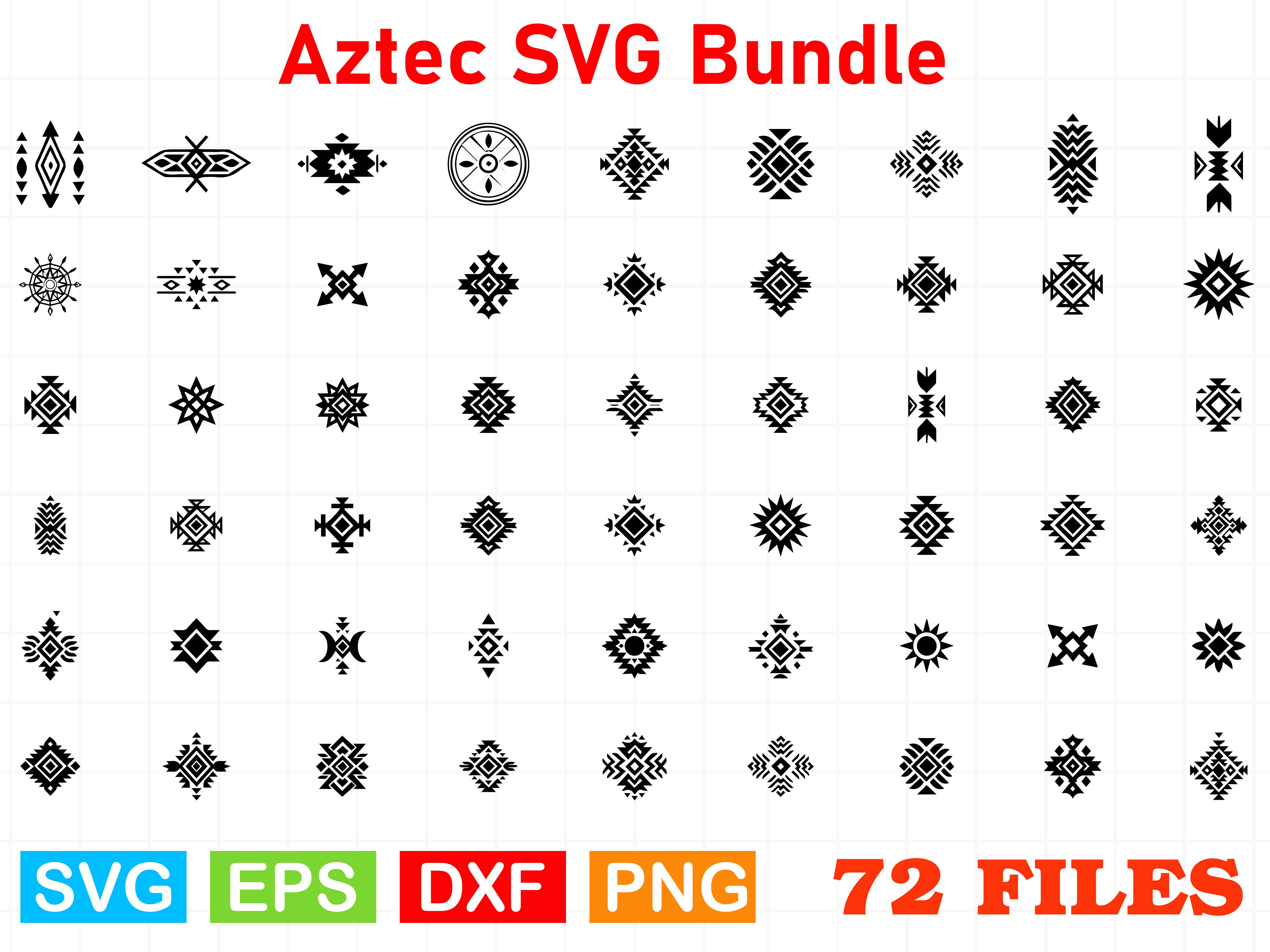Boho Aztec Western SVG Bundle, Aztec SVG