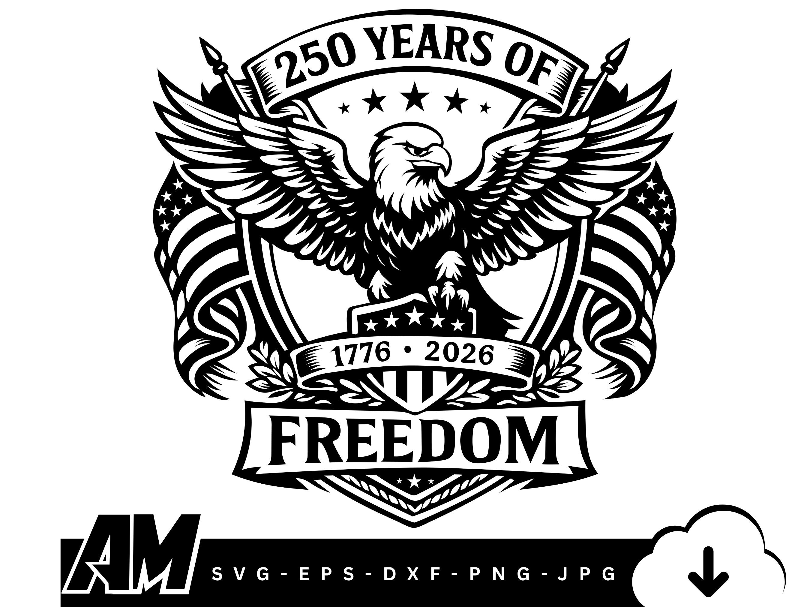 250th Anniversary American Flag Eagle